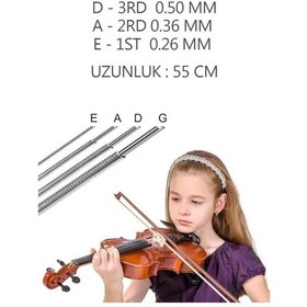 Resim Maxword Mvs-140 Profesyonel Keman Teli 1 Takım 