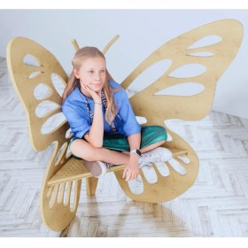Resim Montoplay Montessori İlhamlı Kelebek Sandalye 