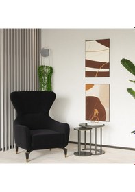 Resim Bella Berjer Salon&oturma Odası - Siyah 