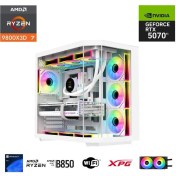 Resim Eternal Power Ryzen 7 9800X3D 32GB Ddr5 1tb M.2 Rtx 5070Tİ B850 Wıfı 750W 240M 