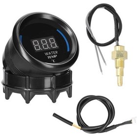 Resim Pazly 52mm Otomobil Su Sıcaklık Göstergesi - Led Ekran, 20-120 C, Alarmlı 