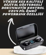 Resim Clevora Yeni Nesil Akıllı Saat ve Bluetooth Kulaklık Kampanyası Dokunmatik Kare 7 Kordonlu 