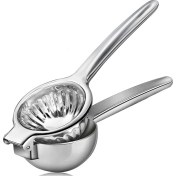 Resim Cecilee3 Limon Sıkacağı, - Paslanmaz Çelik Ekstra Büyük Manuel Katı Metal Limon Sıkacağı (Yurt Dışından) 