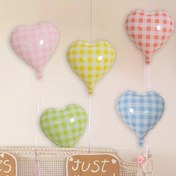 Resim 5 Adet Kalp Şekilli Makaron Desenli Folyo Balon - Pembe, Sarı & Yeşil Ekose Desenler, Sevgililer Günü, Düğünler, Nişanlar, Mezuniyetler İçin Mükemmel | Parti Dekorasyonları ve Fotoğraf Aksesuarları | Alüminyum Folyo Cadılar Bayramı ve Noel Süsleri, Temalı Balonlar, Yeniden Kullanılabilir Balon Çelengi, Cadılar Bayramı Folyo Balonları, Etkinlik Dekorasyonu, Kutlama Malzemeleri, Festivallik Desenler, Dayanıklı Malzeme, Yüksek Kalite Dekor, Düğün Planlayıcıları, Tatil Alışverişi 