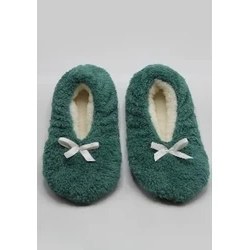 Resim Fluffy Kadın Patik Terlik Katlanabilir Çantada Taşınabilir Ev Babeti Kaymaz Ses Yapmaz Taban 