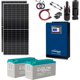 Resim Teknovasyon Arge Güneş Enerjisi Solar Paketi 3 kva Inverter 450 Watt Güneş Paneli 150 Amper Jel Akü 