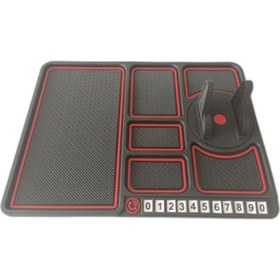 Resim KEMBOSS (2 Adet) Numaratörlü Araç Organizer - Kırmızı 