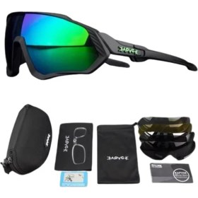 Resim Kapvoe Gloomy Değişebilir 5 Lens Mtb Polarize Bisiklet Spor Dağ Kayak Gözlüğü 