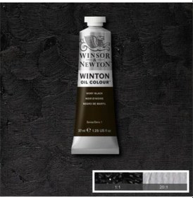 Resim Winsor & Newton Winton Yağlı Boya 37 ML 24 Ivory Black 