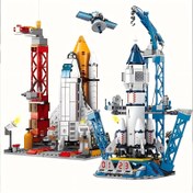 Resim 500+ Parça Uzay Gezinti Yapı Taşları Seti - Canlı Karışık Renkli Astronot ve Roket Gemi Modelleri, Dayanıklı ABS Yapı, Mükemmel Halloween ve Noel Hediyesi, Roket Yapı Taşları 