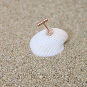 Resim NOBLE GETTO Piercing Cerrahi Çelik Piercing Kıkırdak Tragus Conch Helix Rose Renk Dikdörtgen Labret 