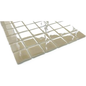 Resim MozaiKristaL Mutfak Tezgah Arası, Banyo, Sauna, Spa, ve Yaşam Alanlarının Tüm Yüzeyleri Için. Bej 31.5X31.5 Cm. Fileli Cam Mozaik. ( 10 File Karo = 1 M2 Fiyatıdır ) 