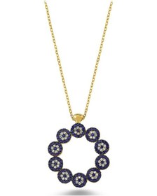 Resim Zirkon Taşlı Daire Nazar Boncuğu Kolye (498587715) 