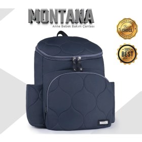 Resim Prego Montana Gri Bebek Bakım Çantası Ergonomik Tasarım ve Su Geçirmez Malzeme ile Geniş Kapasite 