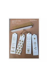 Resim Nişan Düğün Kına Mevlid Hediyelik Ahşap Kitap Ayracı 3,5x14 cm 25 