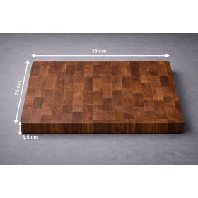Resim Twinswoodcraft Ceviz End Grain Kesme Tahtası 