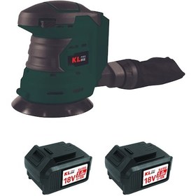 Resim Klpro Klez18-50 18V/5.0Ah. 125MM Çift Akülü Şarjlı Eksantrik Zımpara 
