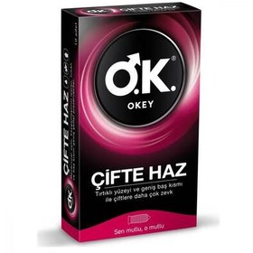Resim Okey Çifte Haz Prezervatif 10 Adet 