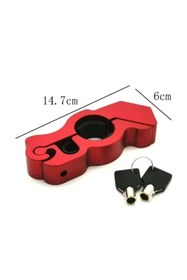 Resim DUHALINE Motosiklet Gidon Kilidi Anti-Hırsızlık Alüminyum Fren & Gaz Kolu Güvenlik Kilidi Scooter ATV 