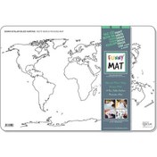Resim Akademi Çocuk-funny Mat - Dünya Kıtalar Dilsiz Haritası 
