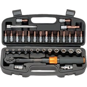 Resim Genel Markalar NT 1/4" Tork Anahtarı Takımı 33 Parça 25 NM NTTASET33 