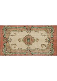 Resim Klasik Modern Vintage Eskitme El Dokuma Halı 151 X 277 Cm 8964 