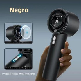 Resim 3000mah Pil Ve 100 Hız İle Taşınabilir El Vantilatörü 638-b1, 