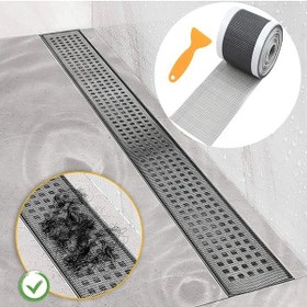 Resim Mey İthalat Çok Amaçlı Gider Süzgeci Ve Sineklik Tamir Kiti 10 Cm 4 Metre Gri 