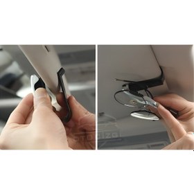 Resim Araç Güneşlik Gözlük Tutucu Klips Güçlü Sıkıştırmalı Tutuş Çizilme Karşıtı Şık Tasarım 