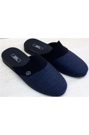 Resim Yeni G&C Erkek Örgü Kumaş Çeyiz Damat Ev Terliği 