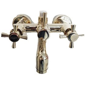 Resim Eca Quadrille Banyo Duş Bataryası Altın Gold 102802230 Altın 