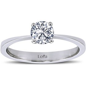 Resim Lova E Renk 0,54 Karat Pırlanta Tektaş Yüzük - HRD Sertifikalı 