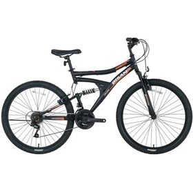 Resim Bisan Mts 4300 V Fren 21 Vites 24 Jant Dağ Bisikleti Çift Amortisörlü Siyah Turuncu 38 Kadro Siyah - Turuncu 