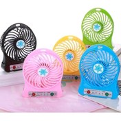 Resim Everest Grup Şarjlı Vantilatör Mini Masaüstü El Fan Taşınabilir 3 Kademeli Usb 