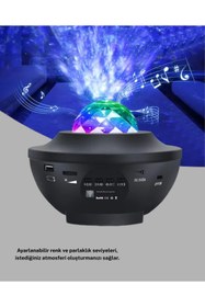 Resim Marsilyan Galaxy Yıldız Projektör Çok Renkli Ayarlı Parlaklık Uzay Atmosfer Işığı - FKU2399-2323 