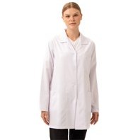 Resim HEDERA KADIN ÖNLÜK - Beyaz Doktor Öğrenci Laboratuvar Önlüğü | Medikal İş Önlüğü BEYAZ 1 