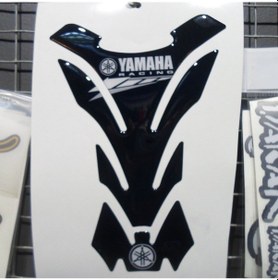 Resim Hades Motosiklet Aksesuarları Yamaha Racing Tank Pad Siyah Beyaz 