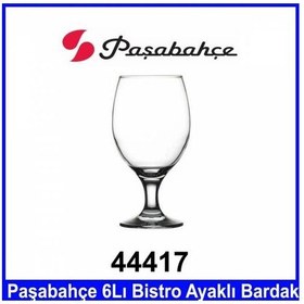 Resim Paşabahçe 44417 6Lı Bistro Ayaklı Bardak Takımı Cam Ürün 