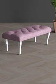 Resim GadaHome Kapıönü Puf & Bench Beyaz Ayak 