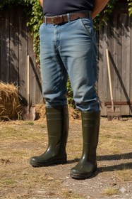 Resim fort 1199 Ulaş 37 Cm Uzunluk Pvc %100 Su Geçirmez Tarım Çiftçi Sulama İş Çizmesi 