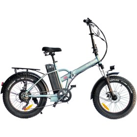 Resim ROXFORM R-200 Elektrikli Katlanabilir Bisiklet 20 İnç Titanyum Mavi 