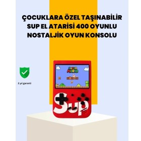 Resim Motto Ticaret 400 Oyunlu Taşınabilir Retro El Konsolu 