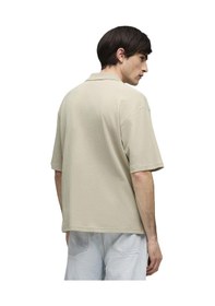 Resim Puma Wardrobe Essentials Boxy Erkek Bej Günlük Stil Polo Yaka T-shirt 63436261 Bej 