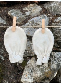 Resim Naturaborn Naturaborn Gots Organik Sertifikalı Lastikli Bebek Eldiveni Çok Renkli 
