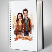 Resim İstiklal Caddesi ve Aşkımız Karikatürlü Defter 