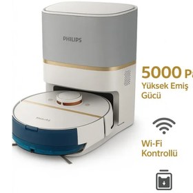 Resim Philips Xu7100/02 Homerun 7000 Serisi Aqua Istasyonlu Robot Süpürge Beyaz - 5000pa Premium Performans 