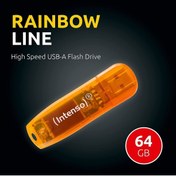 Resim Intenso Rainbow Line 64GB USB2.0 USB Bellek (3502490) Intenso