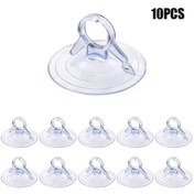 Resim Novahub Araba Güneşliği Vantuz Otomotiv İç Pvc Malzeme 10 Adet 45mm Çap Güçlü Çekme Halkası Kırlangıç Vantuz Şeffaf 