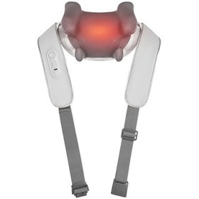 Resim Skg H5 Mini Taşınabilir Omuz ve Boyun Masaj Aleti 6D Shiatsu Masaj Terapisi Termoterapi Gri 