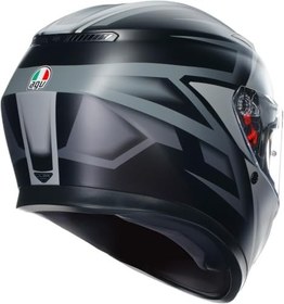 Resim AGV K3 Motosiklet Kaskı Kapalı Kask Compound Matt Black Grey XS 